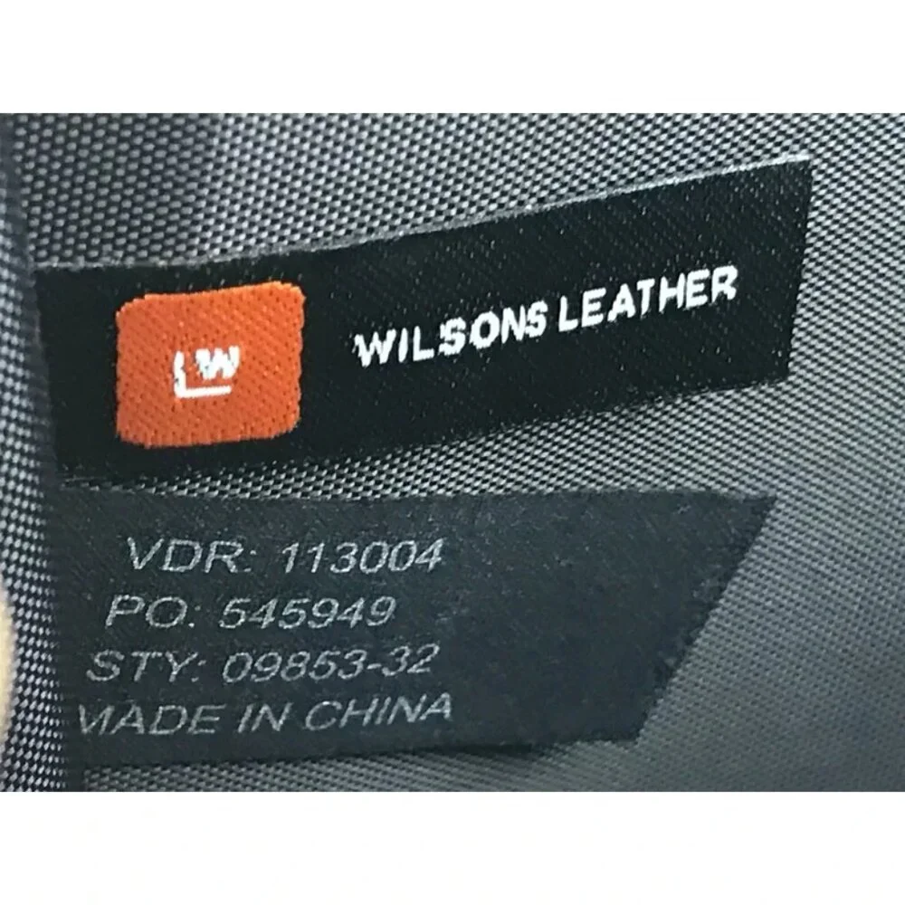 Wilsons Leather Unisex Brown Detachable Strap Top Handle Briefcase Document Case